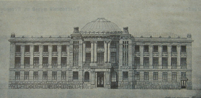 Image - Oleksii Beketov: plan of the Kharkiv Medical Society building.