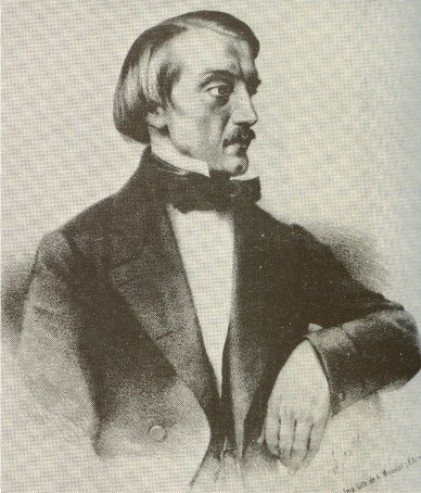 Image -- Vissarion Belinsky (portrait by K. Gorbunov, 1843).