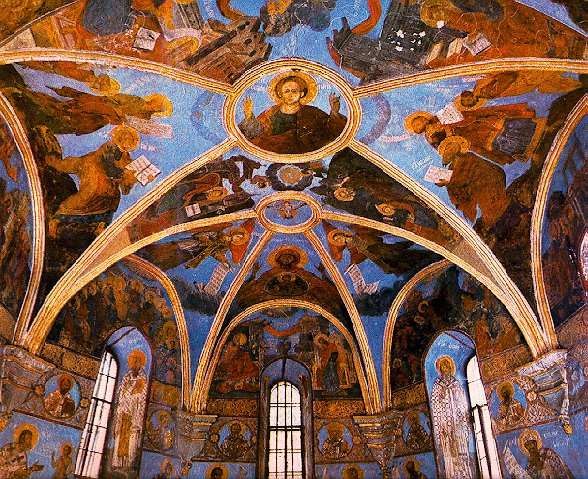 Image - Frescos of the Transfiguration Church in Berestove.