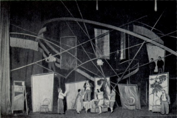 Image - A scene from Les Kurbas production of Mykola Kulishs Myna Mazailo in the Berezil theater (1929). 