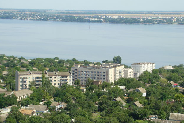 Beryslav, Kherson oblast: residential district. Image - Beryslav, Kherson oblast: residential district.
