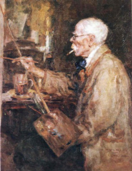Image - S. Besedin: Portrait of Mykola Samokysh (1939).