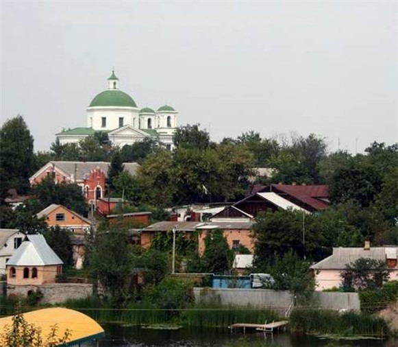 Image - Bila Tserkva: City view with the Church of Saint John the Baptist on Zamkova Hill.