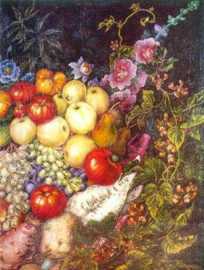 Image - Kateryna Bilokur: Greeting the Harvest (1946).