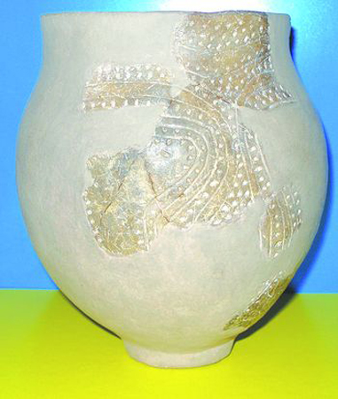 Image -- Reconstructed vase of the Boh-Dnister culture.