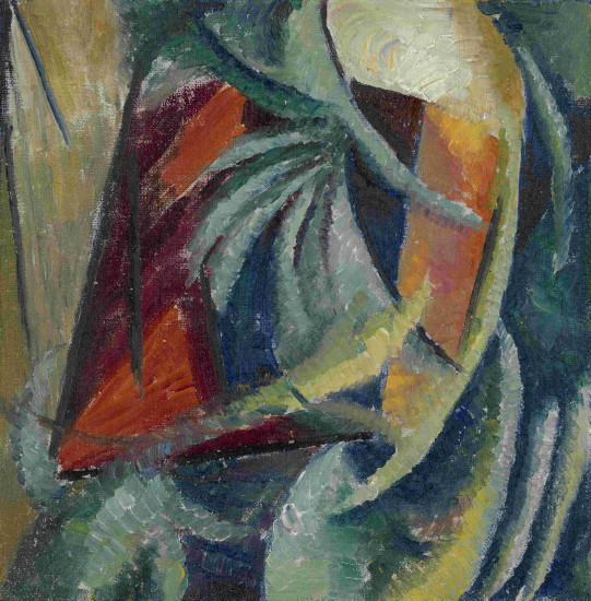 Image -- Oleksander Bohomazov: An Abstract Composition (1913-14).