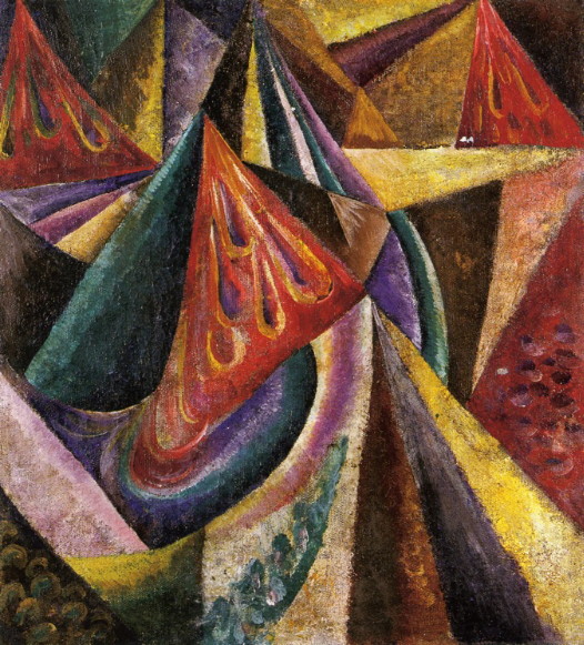 Image - Oleksander Bohomazov: An Abstract Composition (1914-15).