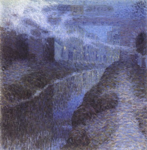 Image - Oleksander Bohomazov: The Bridge (1908).