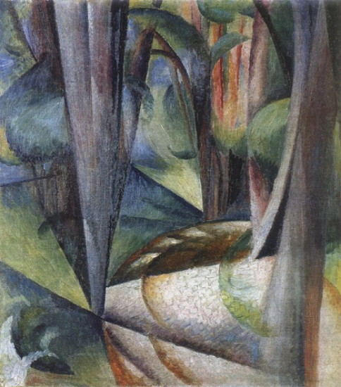 Image - Oleksander Bohomazov: A Forest. Boiarka (1915).