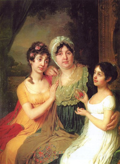 Image - Volodymyr Borovykovsky: Portrait of O. Bezborodko with her Daughters (1803).