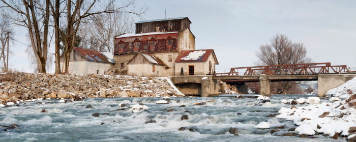 Image -- The Borzhava River near the village of Kopania, Transcarpathia.