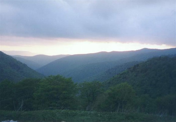 Image -- The Borzhava mountain group in the Polonynian Beskyd.