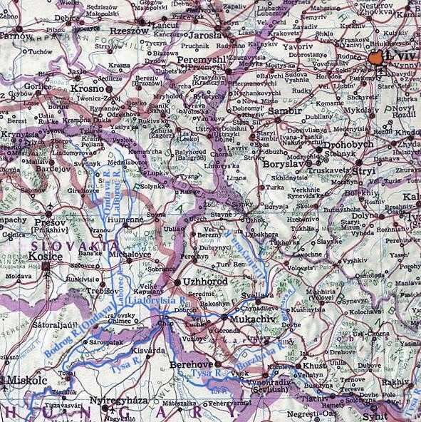 Image -- Map of Borzhava River