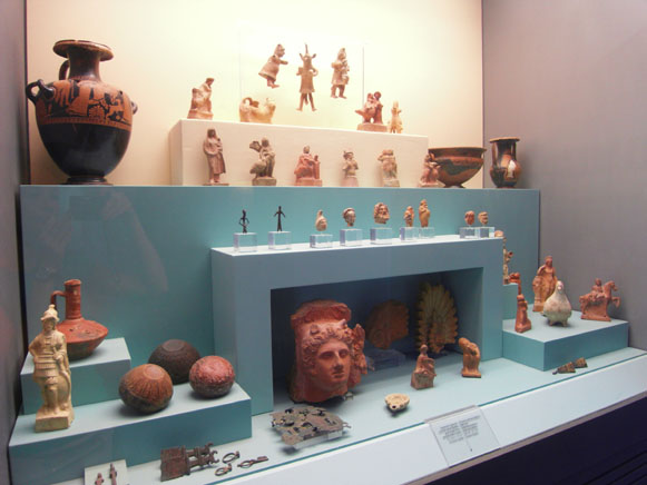 Image - An ancient Bosporan Kingdom exhibit at the Odesa Archeological Museum.
