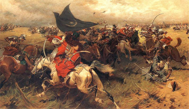 Image - Jozef Brandt: Struggle for the Turkish Banner (Battle of Cecora).