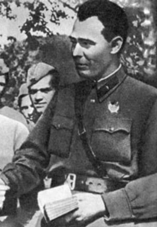 Image - Leonid Brezhnev as political commissar in the Soviet Army (1942).