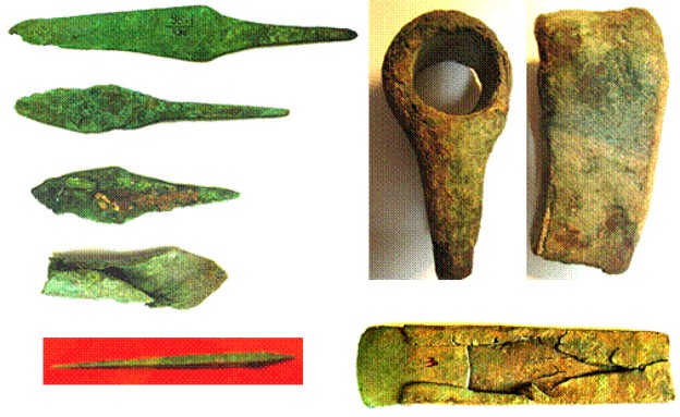 Image - Bronze objects from the Pit-Grave culture.