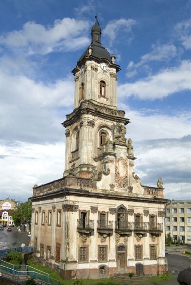 Image - Buchach town hall (1751) built by the architect Bernard Meretyn and decorated by the sculptor Johann Pinzel.