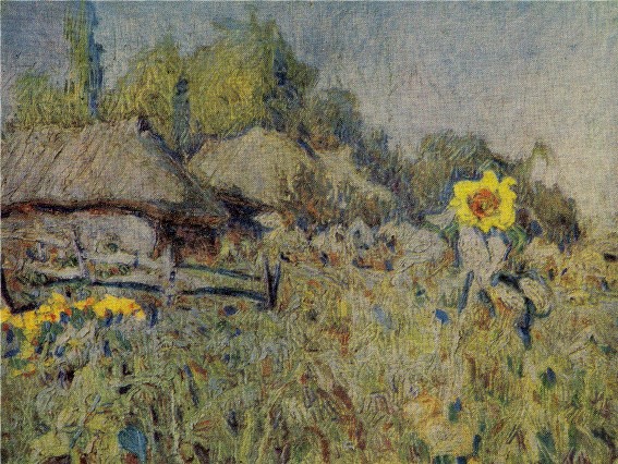 Image - Mykola Burachek: Autumn. Sunflowers (1918).