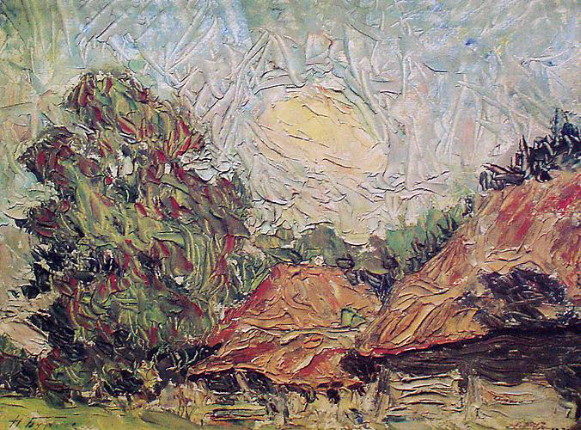 Image - Mykola Burachek: Sheds (1916).