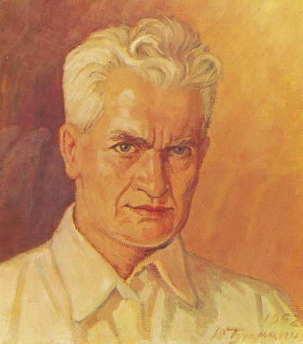 Image -- Yuliian Butsmaniuk: Self-portrait (1952).