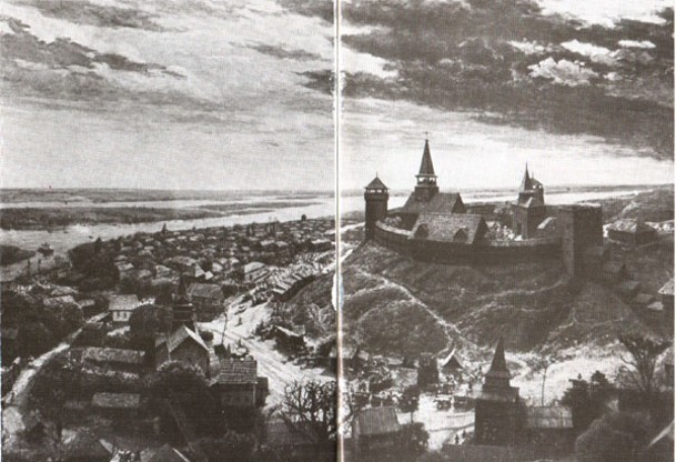 Image - A reconstruction of old town of Cherkasy (in the Cherkasy Oblast Regional Studies Museum).