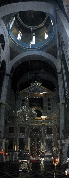 Image - Interior of the Cathedral of the Transfiguration in Chernihiv (its construction was begun in 1036).