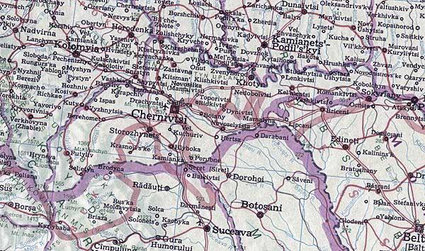 Image - Map of Chernivtsi oblast