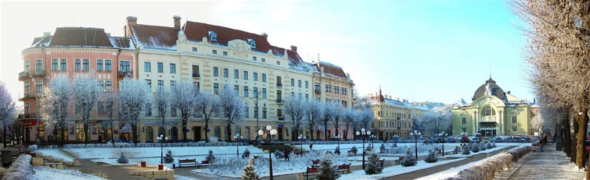 Image -- The Theater Square in Chernivtsi.