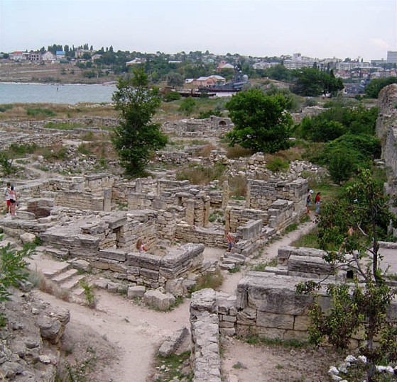 Image - The ruins of Chersonese Taurica near Sevastopol in the Crimea.