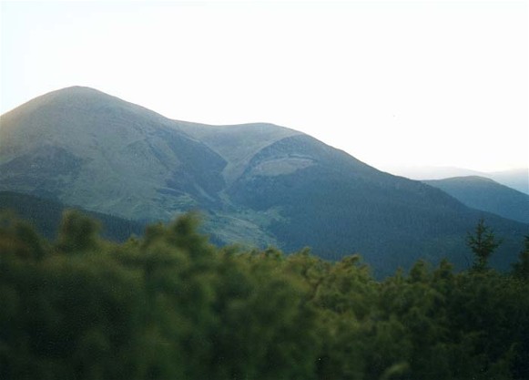 Image - Chornohora: view of Mount Petros in the summer. 