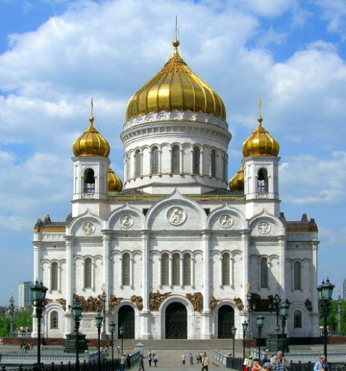 Image -- The Russian Orthodox Cathedral of Christ the Savior in Moscow.