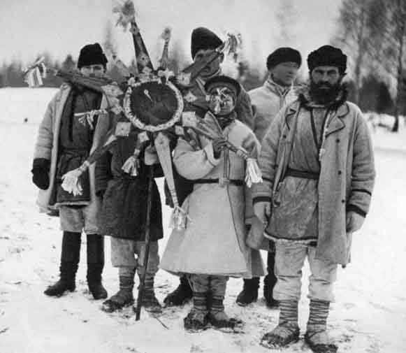 Image - Christmas carolers in Podilia (1930s). 