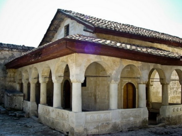 Image -- The Karaite temple in Chufut-Kaleh.