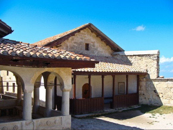 Image -- The Karaite temples in Chufut-Kaleh.