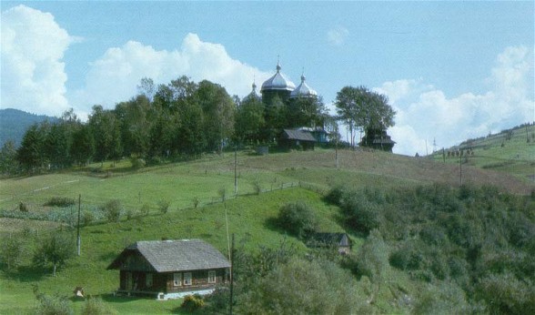 Image - A church in the Carpathian foothills in Transcarpathia oblast.