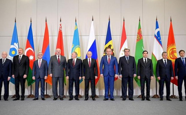Image - The CIS states representatives (after Ukraine left the Commonwealth of Independent States).