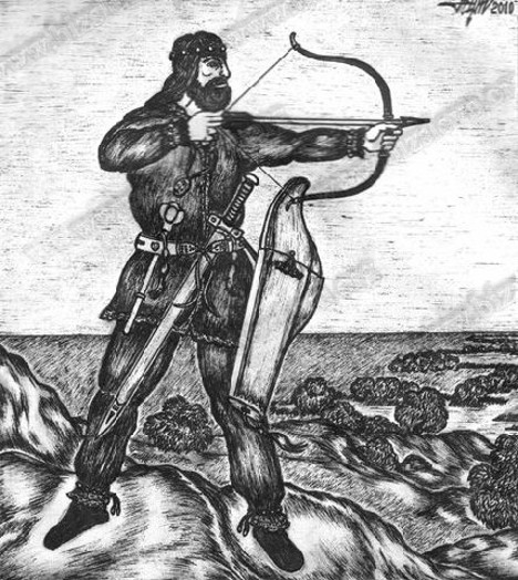Image -- A Cimmerian warrior (8th century BC) (reconstruction).