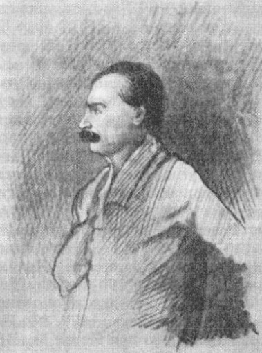 Image -- Hryhorii Danylevsky (drawing by Yakiv Polonsky, 1862).