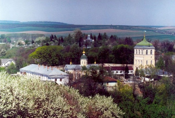 Image -- A panorama of the Derman Monastery in Rivne oblast.