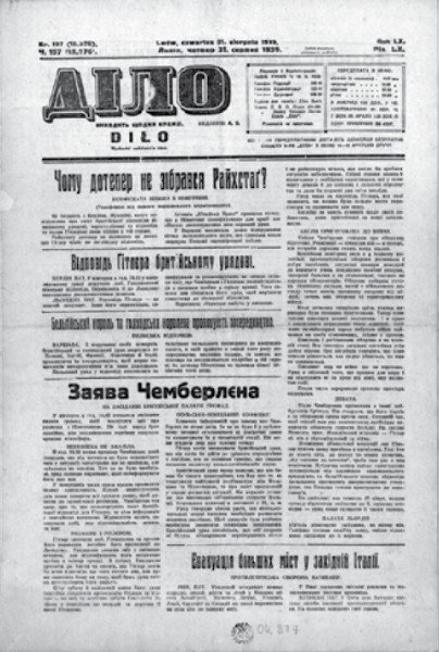 Image - The Dilo newspaper (31.08.1939).