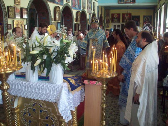 Image -- Divine Liturgy celebration in Zhytomyr.