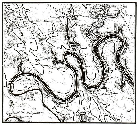 Image -- Dniester River between Khotyn and Kytaihorod