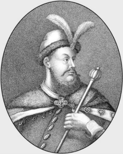 Image -- An engraving of Hetman Petro Doroshenko.