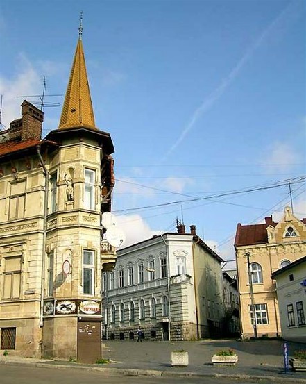 Image - A street in Drohobych.