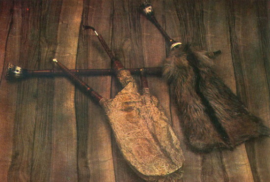 Image -- Traditional duda instruments.