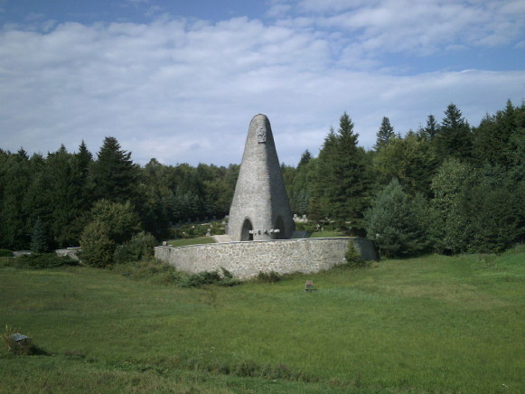 Image -- The war memorial in the Duklia Pass.