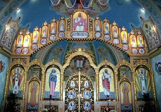 Image - The iconostatis in Saint Josaphat Ukrainian Catholic Cathedral in Edmonton, Alberta (built in 1904).