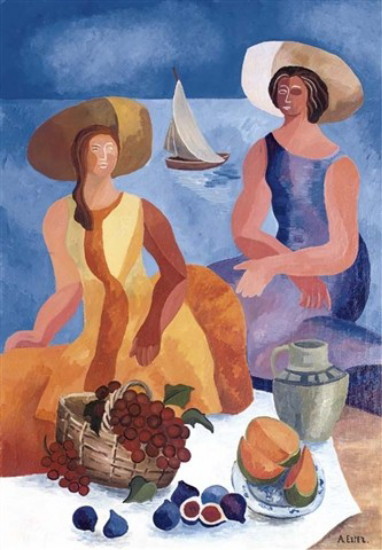 Image - Alexandra Ekster: Picnic on the Beach.