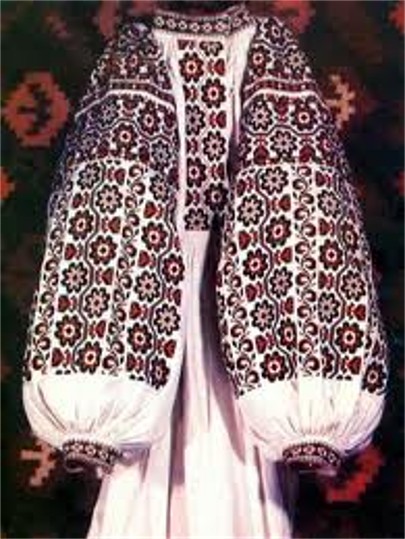 Image -- A Ukrainian embroidered dress.